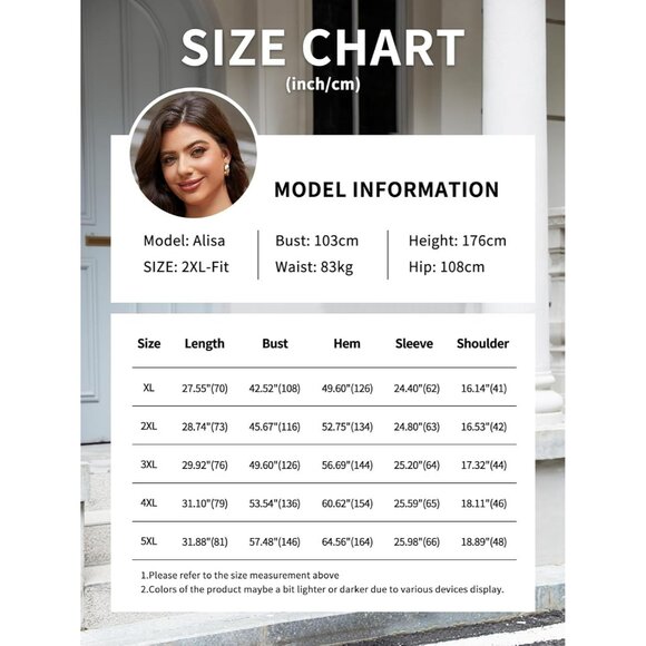 Plus Size Sweater Dressy Casual V-Neck Long Sleeve Pullover for Fall - Picture 6 of 6